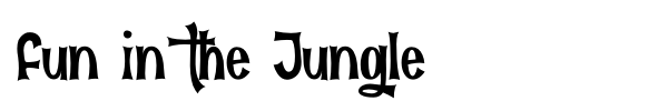 Fun in the Jungle font preview